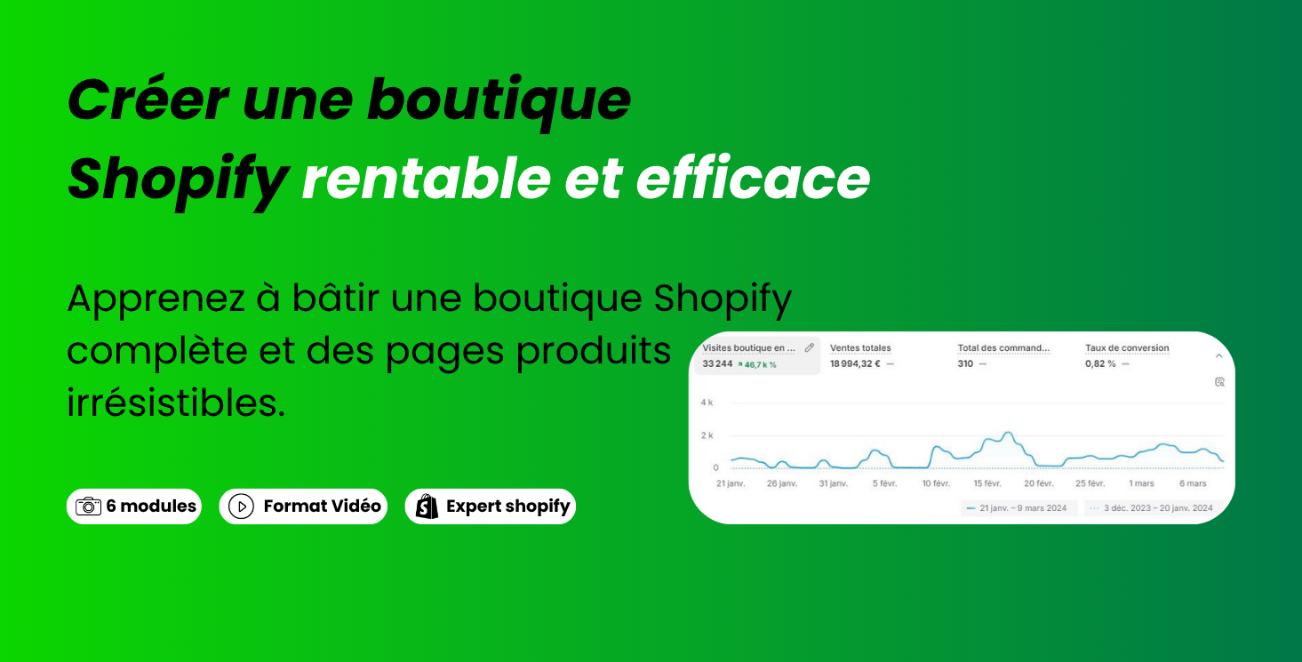Créer une boutique Shopify rentable et efficace