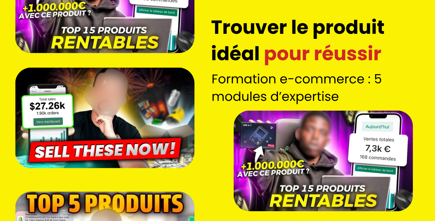 Trouver le produit idéal pour réussir